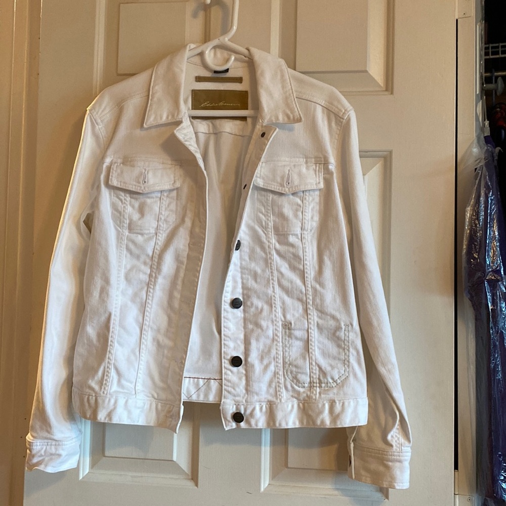 White jean jacket